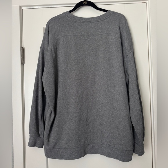 Lululemon Perfectly Oversized Crew in Heathered Core Medium Grey - Picture 5 of 8